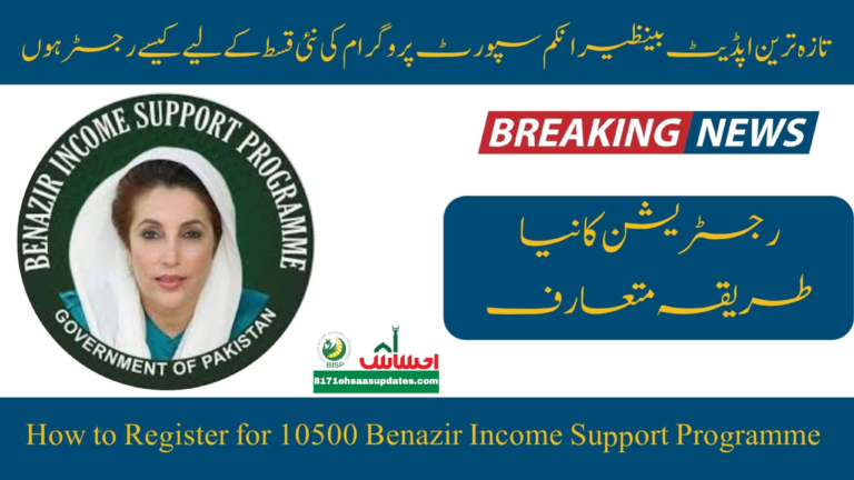 Exciting News How to Register for 10500 Benazir Income Support Programme March A Complete Guide