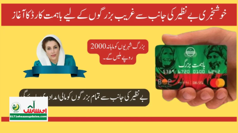 Online Apply For the Ba Himmat Buzurg Program Latest News (May 6, 2024)